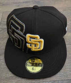 Men's New Era Brown San Diego Padres Yarn Stitch 59FIFTY Fitted Hat (Size  6 7/8)