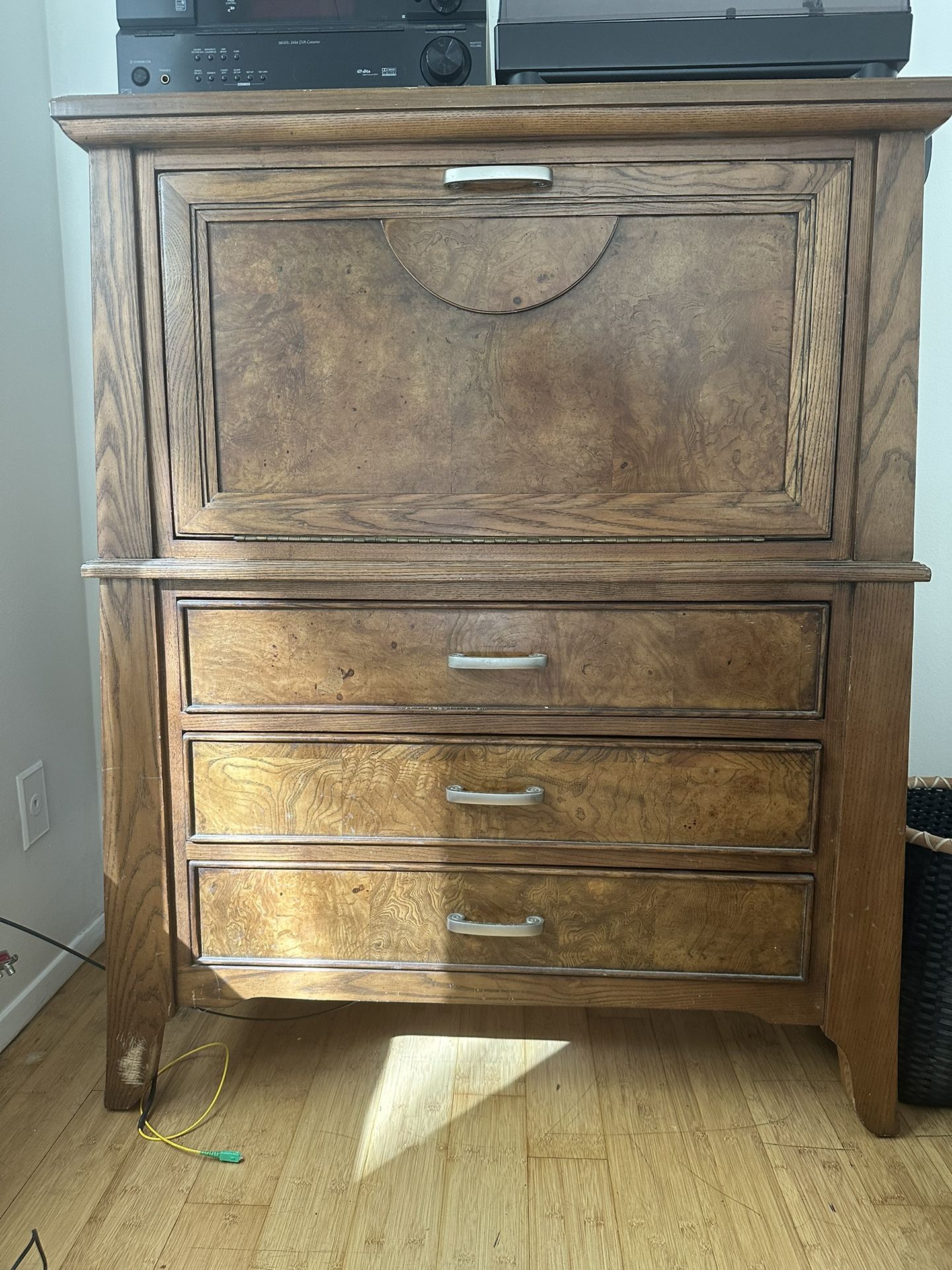 Dresser Cabinet Bar Cart Mid Century Modern Wood