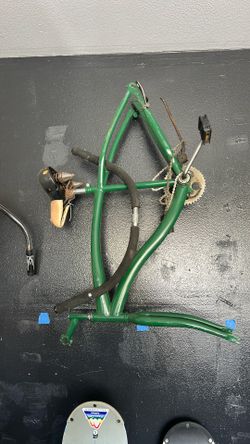 Disassembled bike