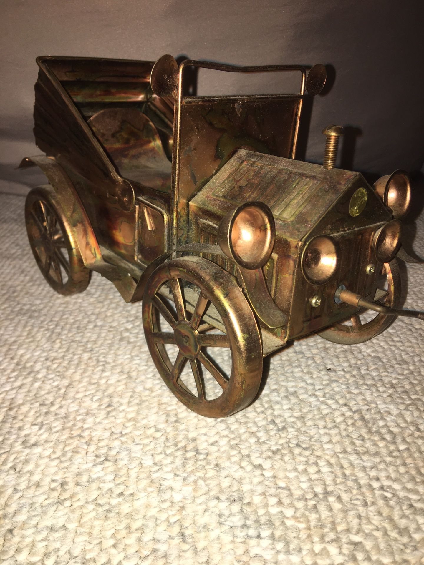 Vintage copper classic musical car