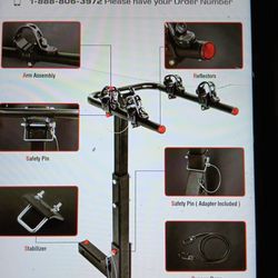 New Tow Hitch Bike Rack (2n3) 