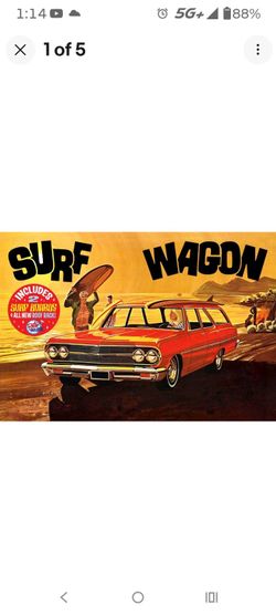 Surf Wagon Vintage Model Kit Box Art