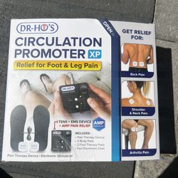 Dr Ho's Circulation Promoter XP Essential Package - EMS and TENS Machine, AMP Pain Relief, TENS Unit Muscle Stimulator for Feet and Leg Pain