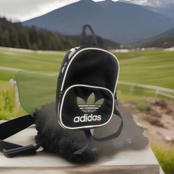 Adidas Originals Santiago Black White Mini Bag  Makeup School Lunch Bag #I 0-