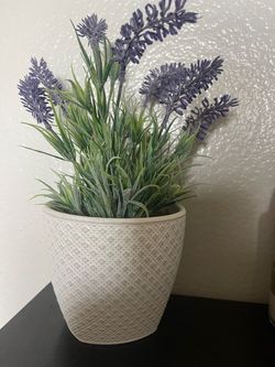 10inch faux lavender home decor plant