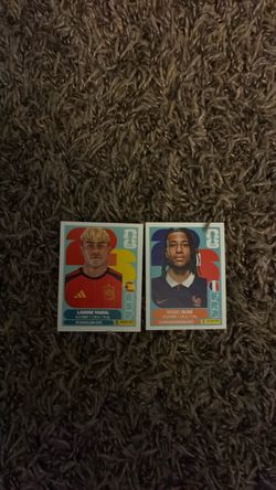 Panini Lamine Yamal & Michael Olise Sticker Cards