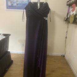 Reign On Purple Gradient Sequin Sparkle Maxi Prom Dress