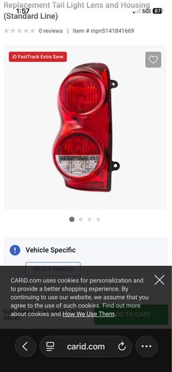 Dodge Durango Tail Light