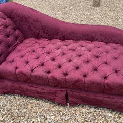 Beautiful Chaise  Button Couch 