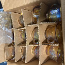 Gold Carnival Punch Cups