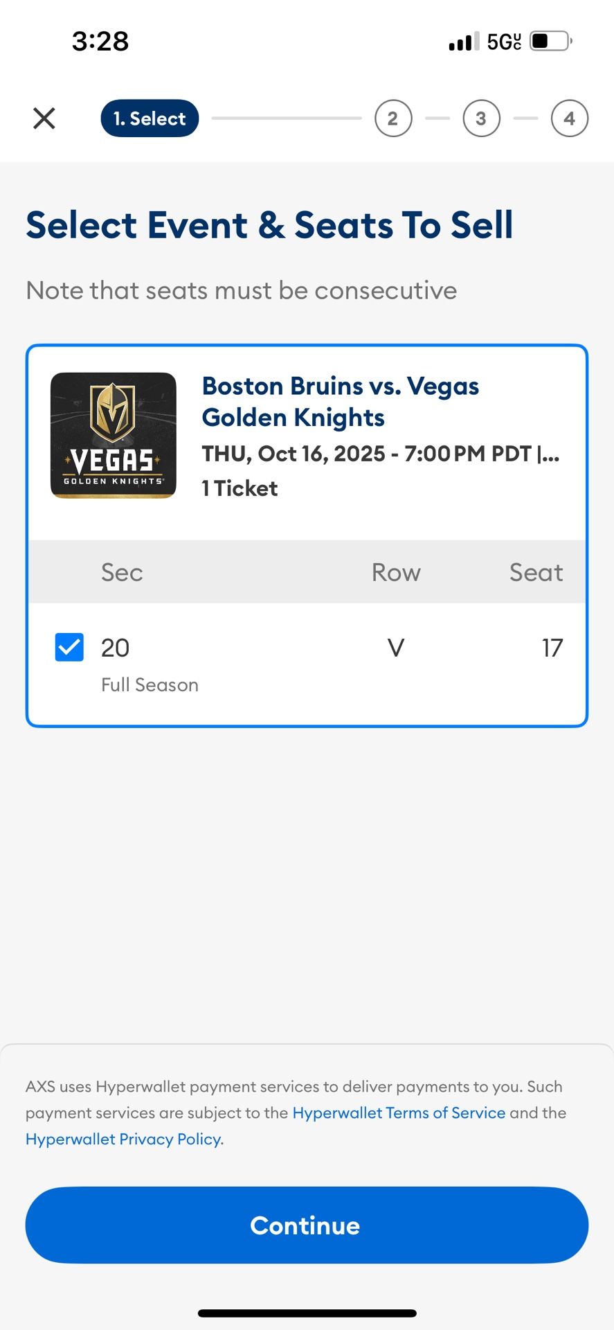 Vegas Knights Tickets 