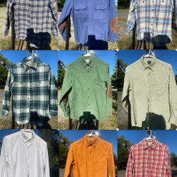 J. Crew Button Downs Lot of 9 (mens xs)