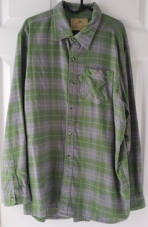 Plaid Green/Grey Shirt