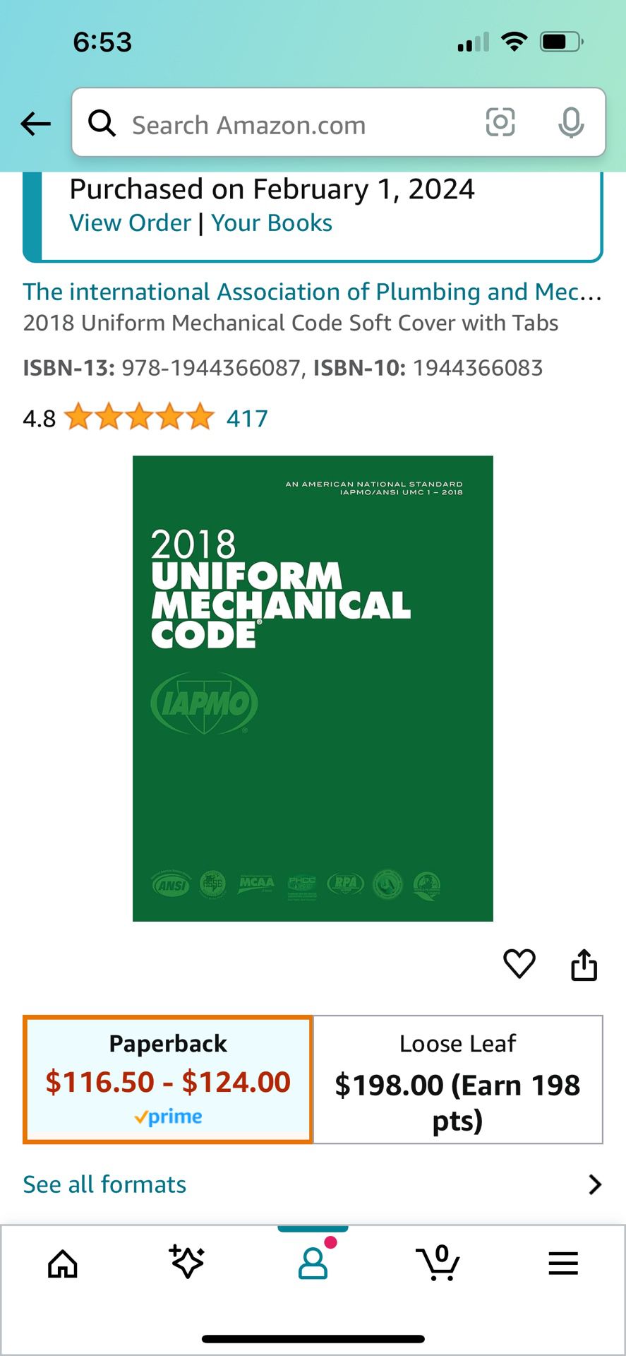 2018 Uniform Mechanical Code Book