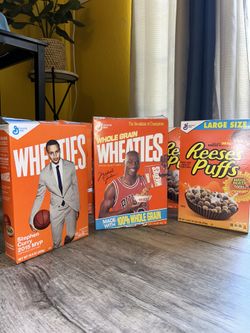 WHEATIES JORDAN, CURRY, REESES PUFFS