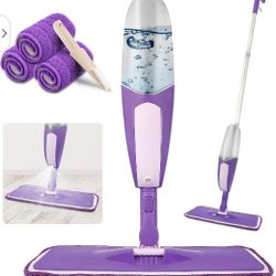 Spray Mop for Floor Cleaning - Microfiber Floor Mop with 550ML Refillable Bottle 3 Washable Pads Kitchen Dry Wet Mop for Cleaning Hardwood Laminate Wo