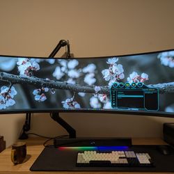 Samsung Odyssey Neo G9 240Hz + Ergotron Arm