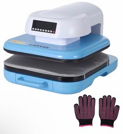 Auto Heat Press Machine 15x15 T Shirts Smart Press Machine Adjustable Pressure, Digital Display