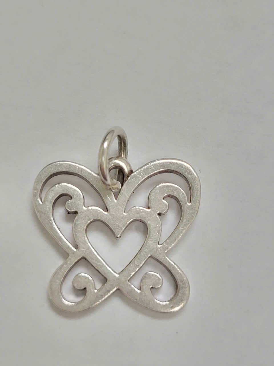 James avery silver Open Butterfly Heart Charm