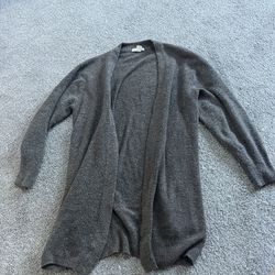 Long H&M Olive Green Cardigan Women’s Size S