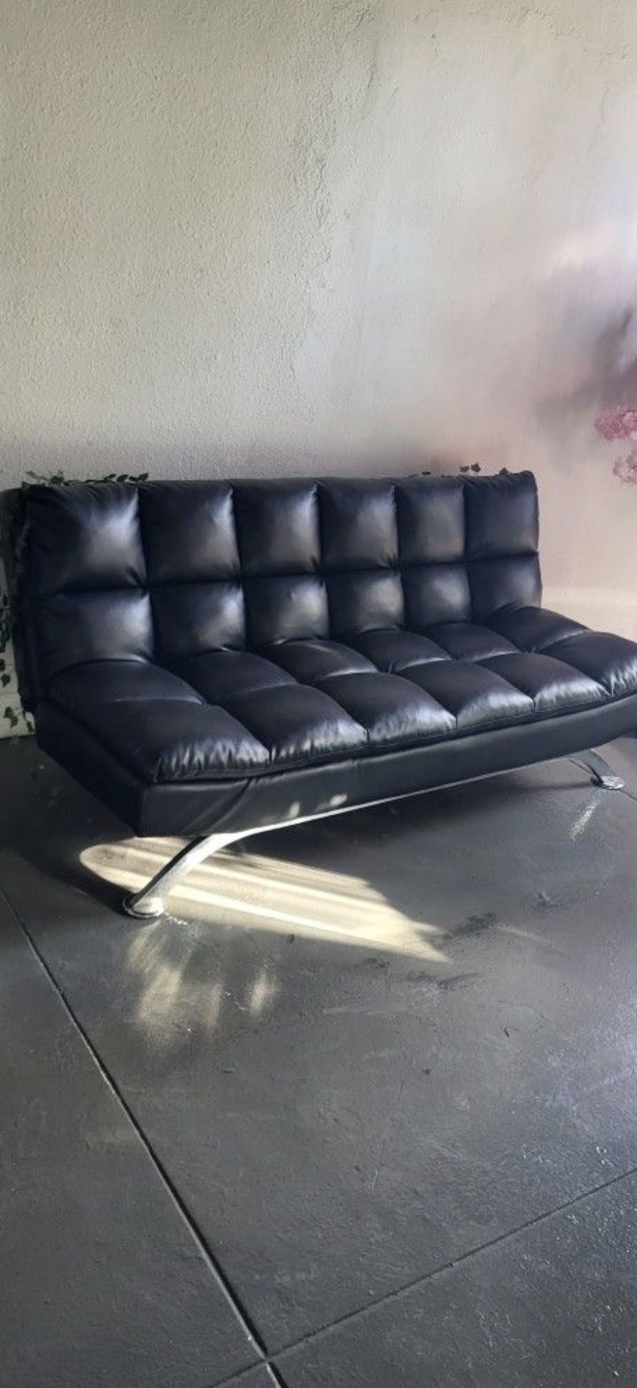 Black Leather Sofa