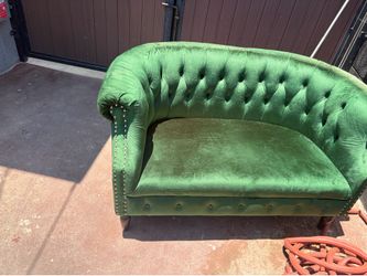 Good quality mini green couch