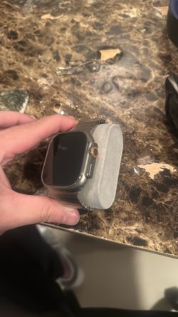 Apple Watch Ultra 3 with steel nomad band