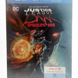 JUSTICE LEAGUE DARK APOKOLIPS WAR Steelbook Target (Blu Ray + DVD + Digital) NEW