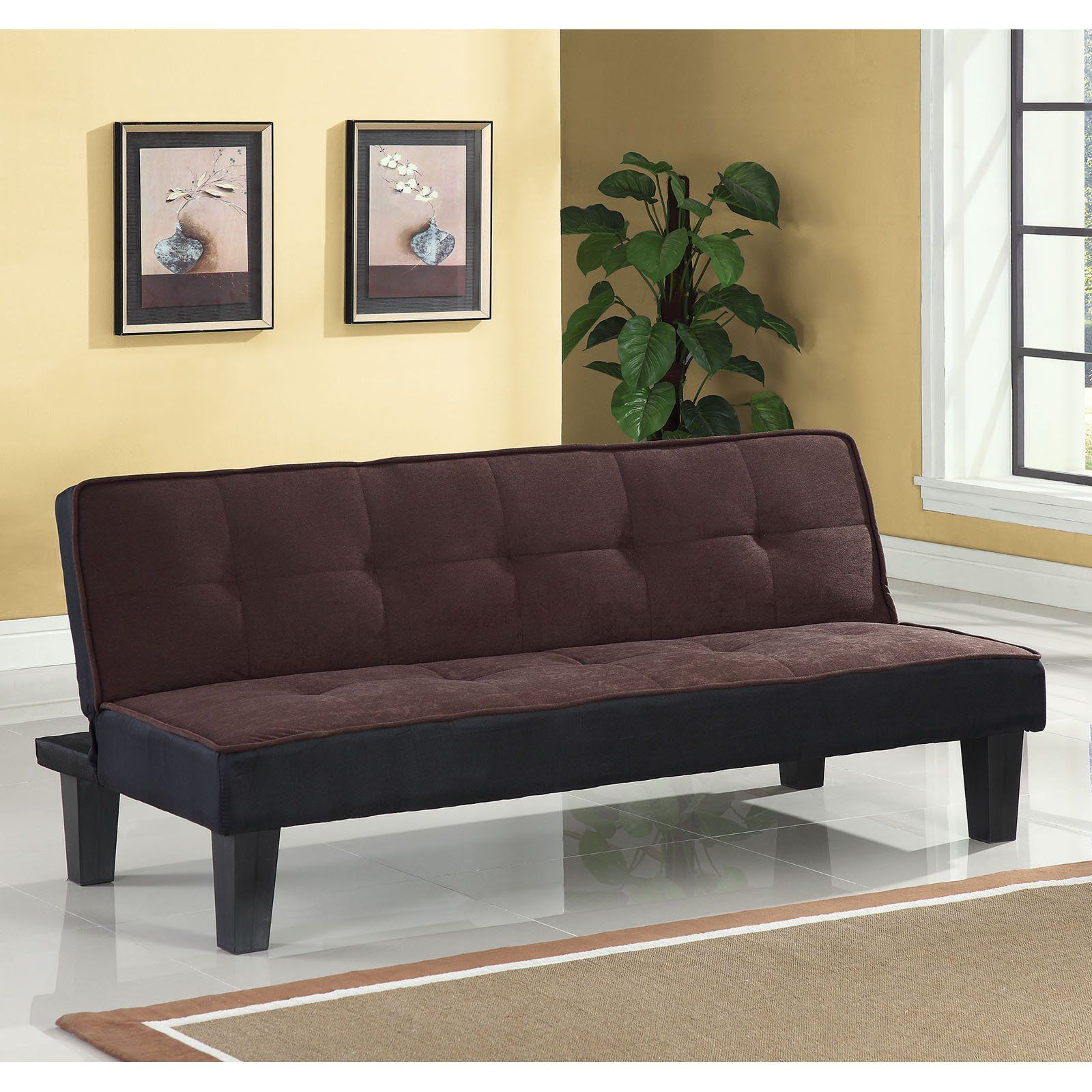 ACME Furniture Hamar Flannel Futon. Chocolate