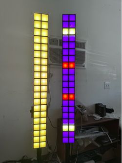 100W Stage Pixel Lights with Stand: 40LEDs Dual-Row RGB DJ Light Bar with Adjustable Tripod - 37 Static Color & 95 Changing Show Effects for Wedding P