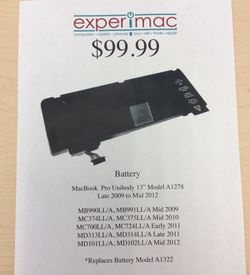 Battery MacBook Pro 13"