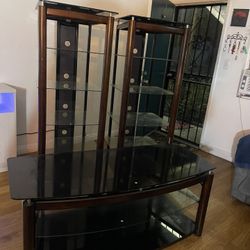 TV Stand With Storage Side Stands