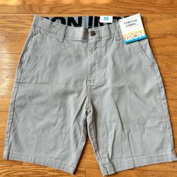 NWT Iron men's flat front shorts Size 30