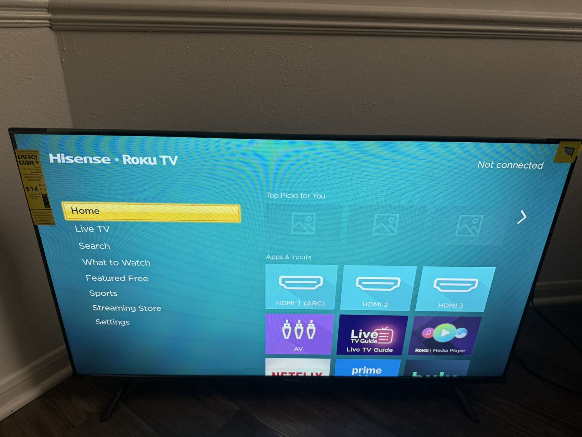 40” Hisense Roku TV