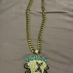 Cuban link with charm