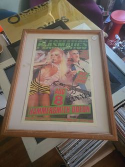 Plasmatics Framed Concert Poster Hammersmith Odeon