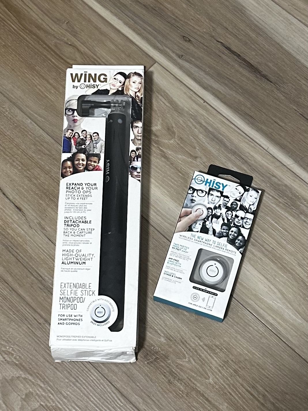 4ft Selfie Stick Portable Tripod for Smartphone and GoPro with Bluetooth Remote