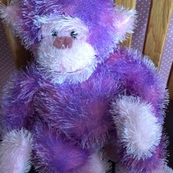 16" RUSS BERRIE TREMBLES PURPLE MONKEY MOVES W/ SOUND STUFFED ANIMAL PLUSH TOY