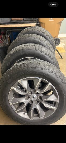 Chevrolet OEM Wheels with Goodyear Wrangler Tires – Set of 4