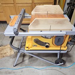 Ridgid table saw with stand