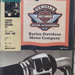 HARLEY DAVIDSON CHROME SWITCH HOUSING SET 70223-96