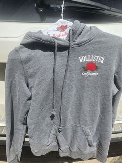 Hollister Gray Hoodie Small