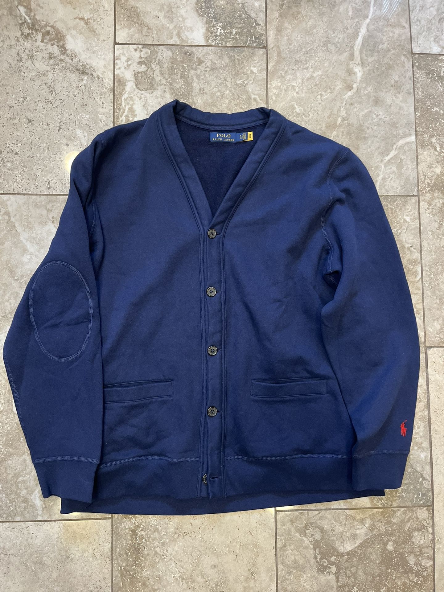 Polo Ralph Lauren Men’s The RL Fleece Cardigan Sweater Navy Size XL
