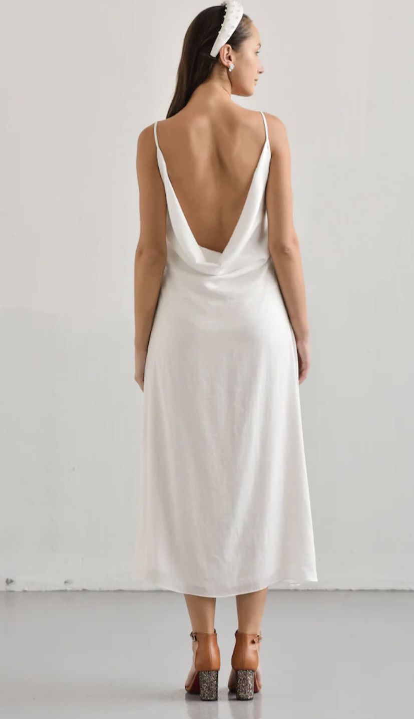 Simple White Wedding Dress