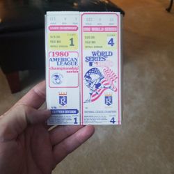 Royals 1980 W.S. Tickets