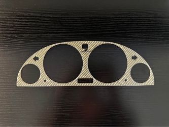 E39 Carbon Kevlar AC Schnitzer Cluster Bezel Overlay