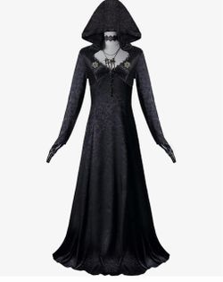 Women gothic cosplay dress  large size