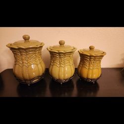 Light Green Ceramic Jars