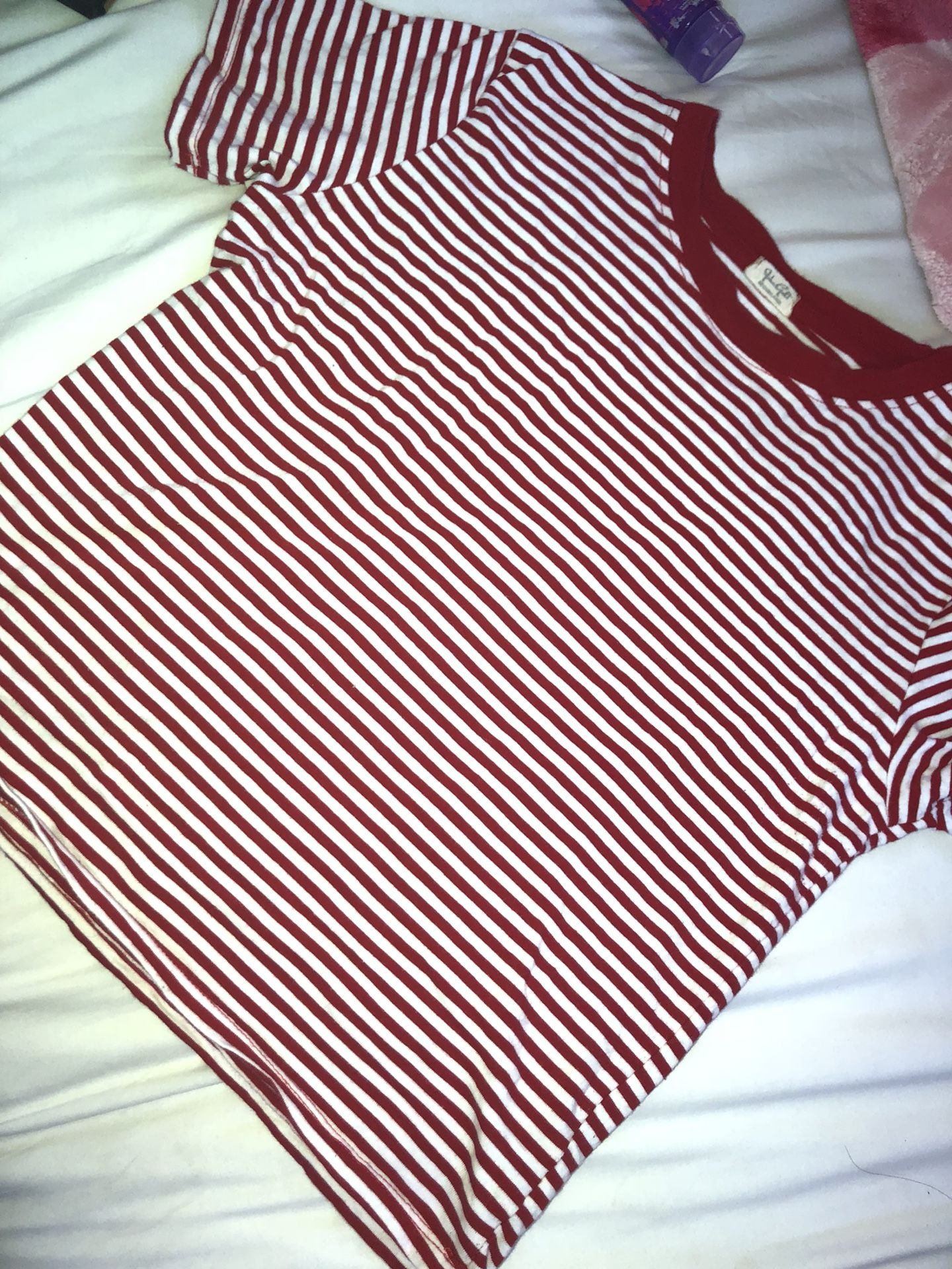 Red stripped top