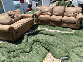 Microfiber Couch And Love Seat
